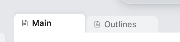 Quillium tab bar with Research, Brainstorm, and Draft tabs in one document